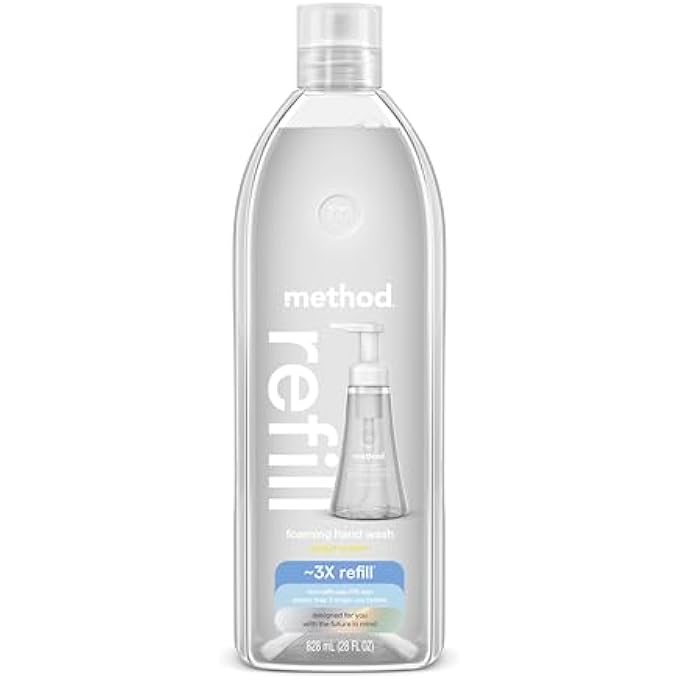 Method FOAMING HAND SOAP, REFILL, SWEET WATER, RECYCLABLE BOTTLE, BIODEGRADABLE FORMULA, 28 OZ, (PACK OF 1) (PACKAGING MAY VARY) - Image 1